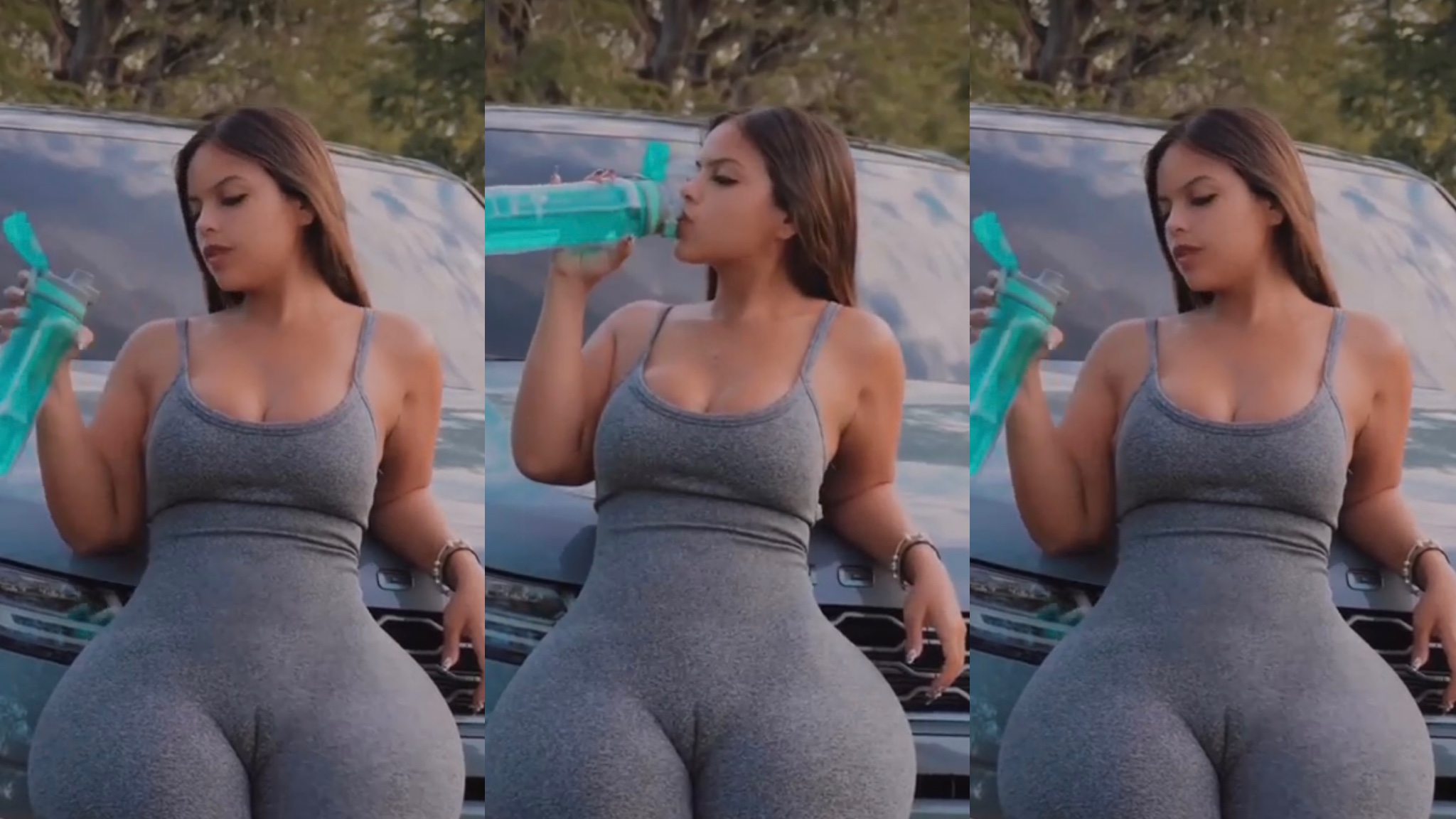 Check Out This Pretty White Gorgeous Figure 8 Lady Sip Water.(Watch The Video Here)