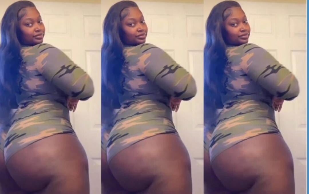 A Beautiful black lady shake her round Backside in a video –(watch the video here)