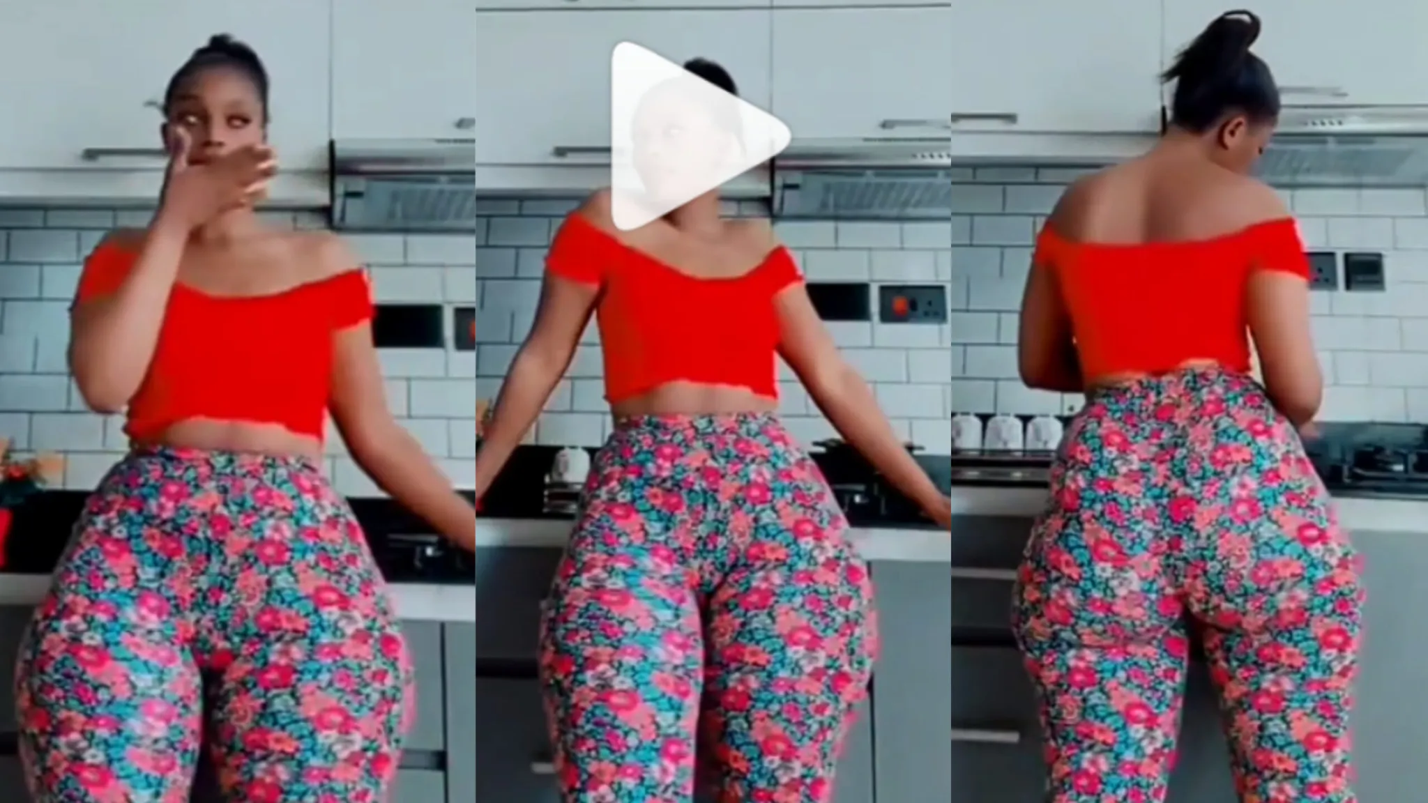 Watch As Beautiful Endowed Ebony Woman show off her curvy hips – Video