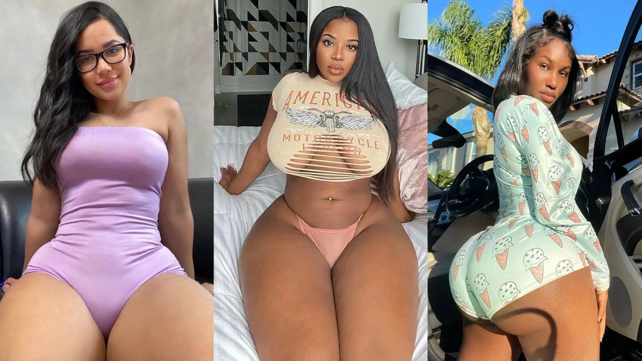 “Juicy juice” Check out this Amazing photos of white & Ebony ladies with Good Curvy Hips – Photos