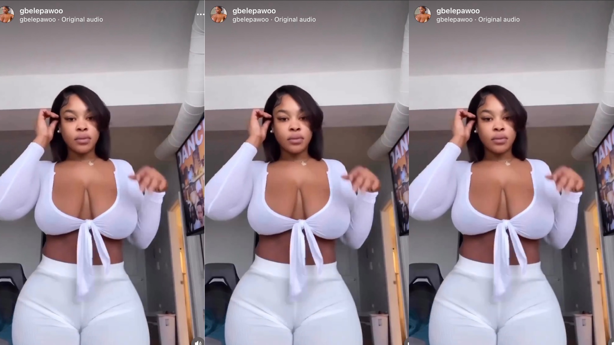 ”Is giving well fed” Moment A beautiful lady flaunts her Shape in A new video  – (Watch the video here)