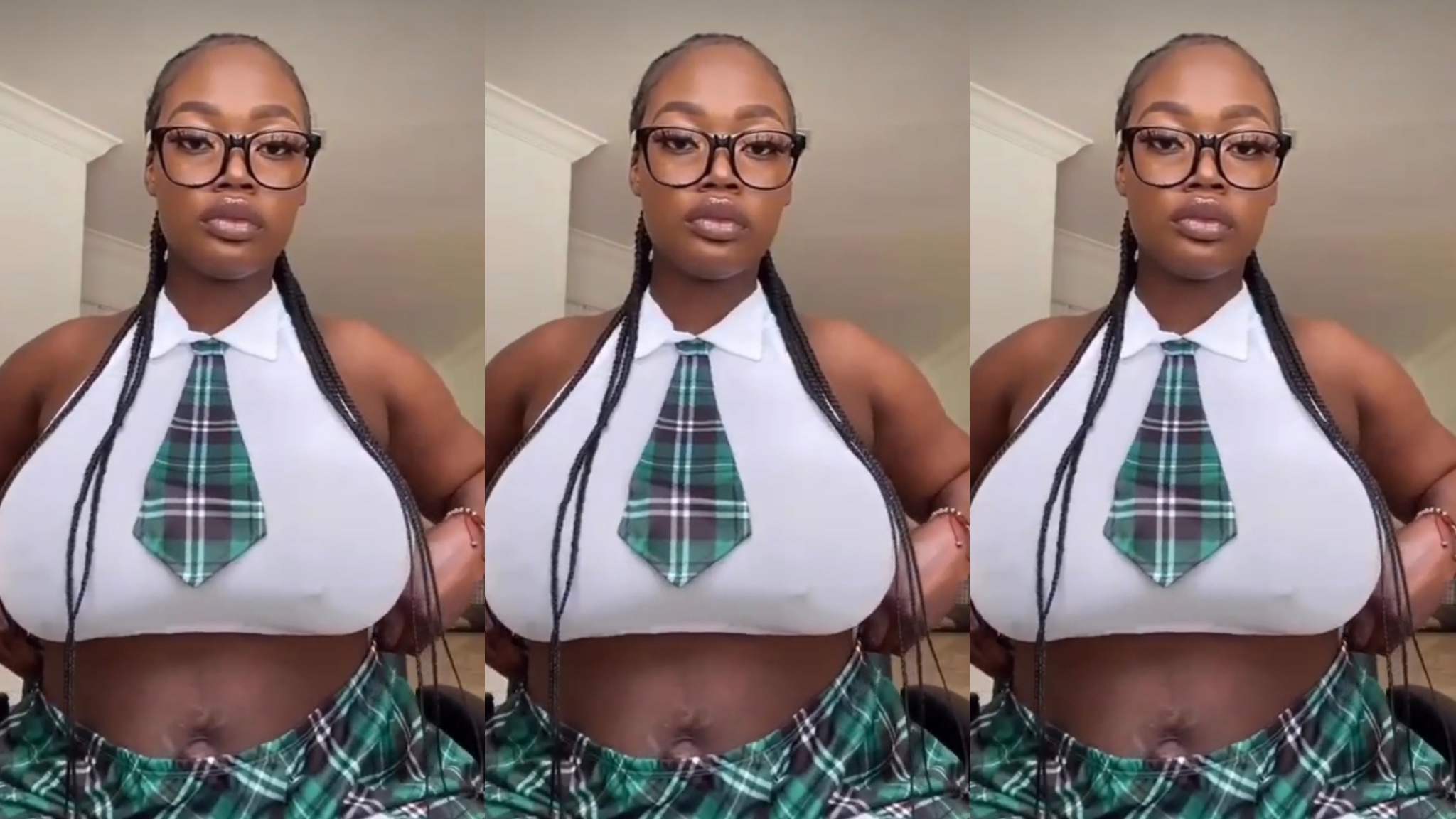 ‘She is hot’ Gorgeous black lady flaunt her quality assets in a viral video (watch the video here)