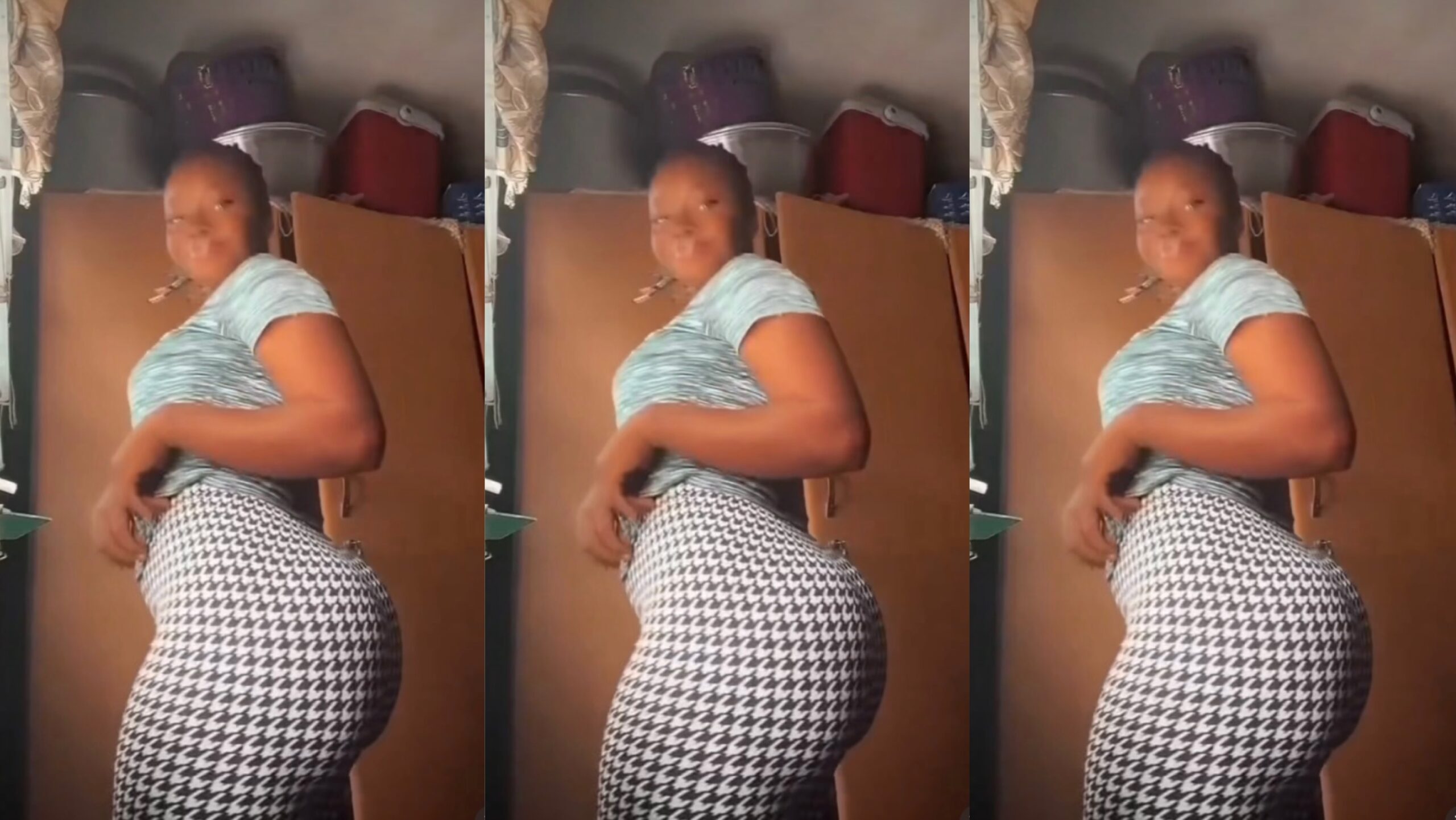 Black lady with a thick h!ps and yansh flaunt it (watch the video here)