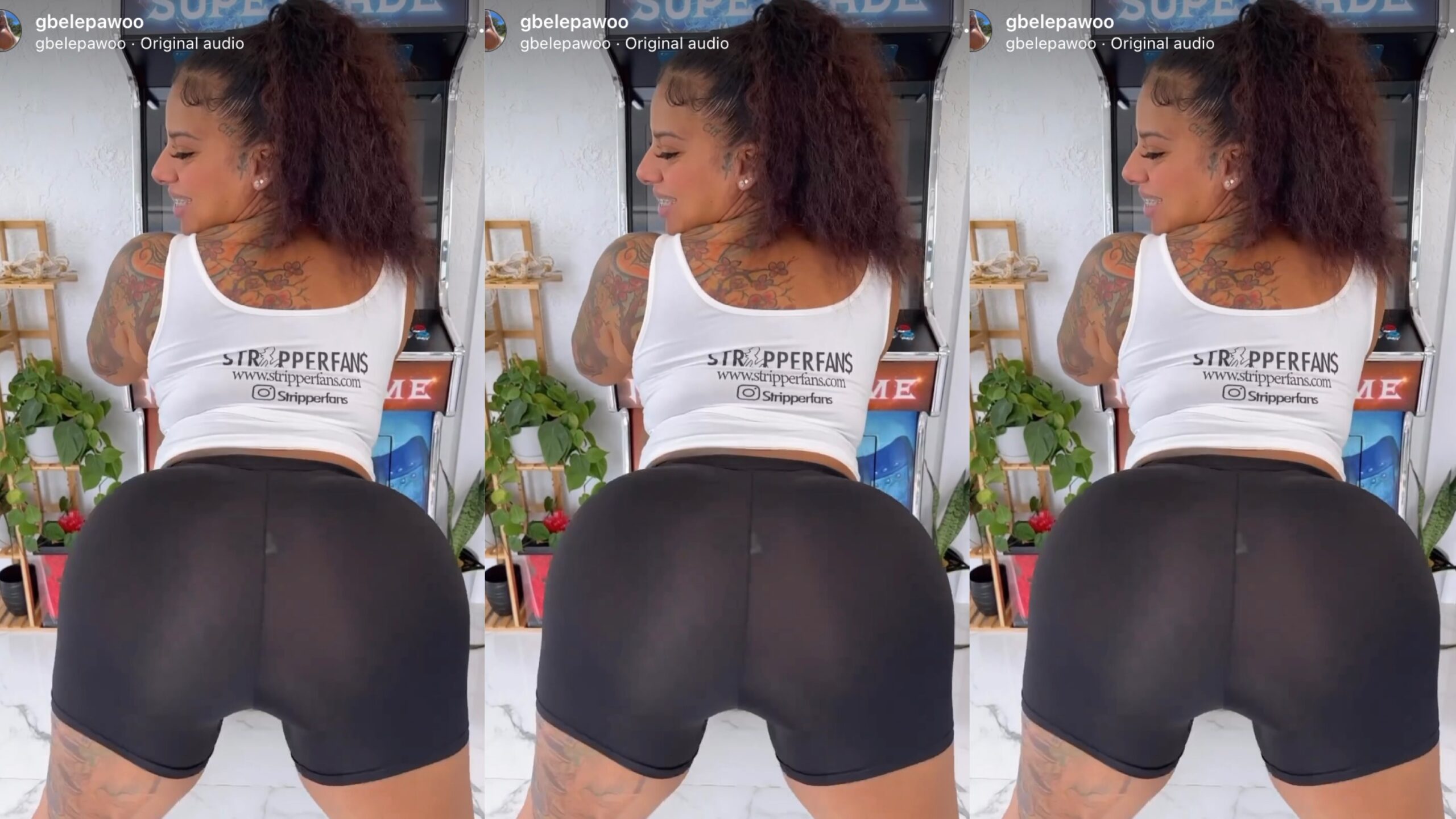 Beautiful stripper fans member lady twerk massively (watch the video here)