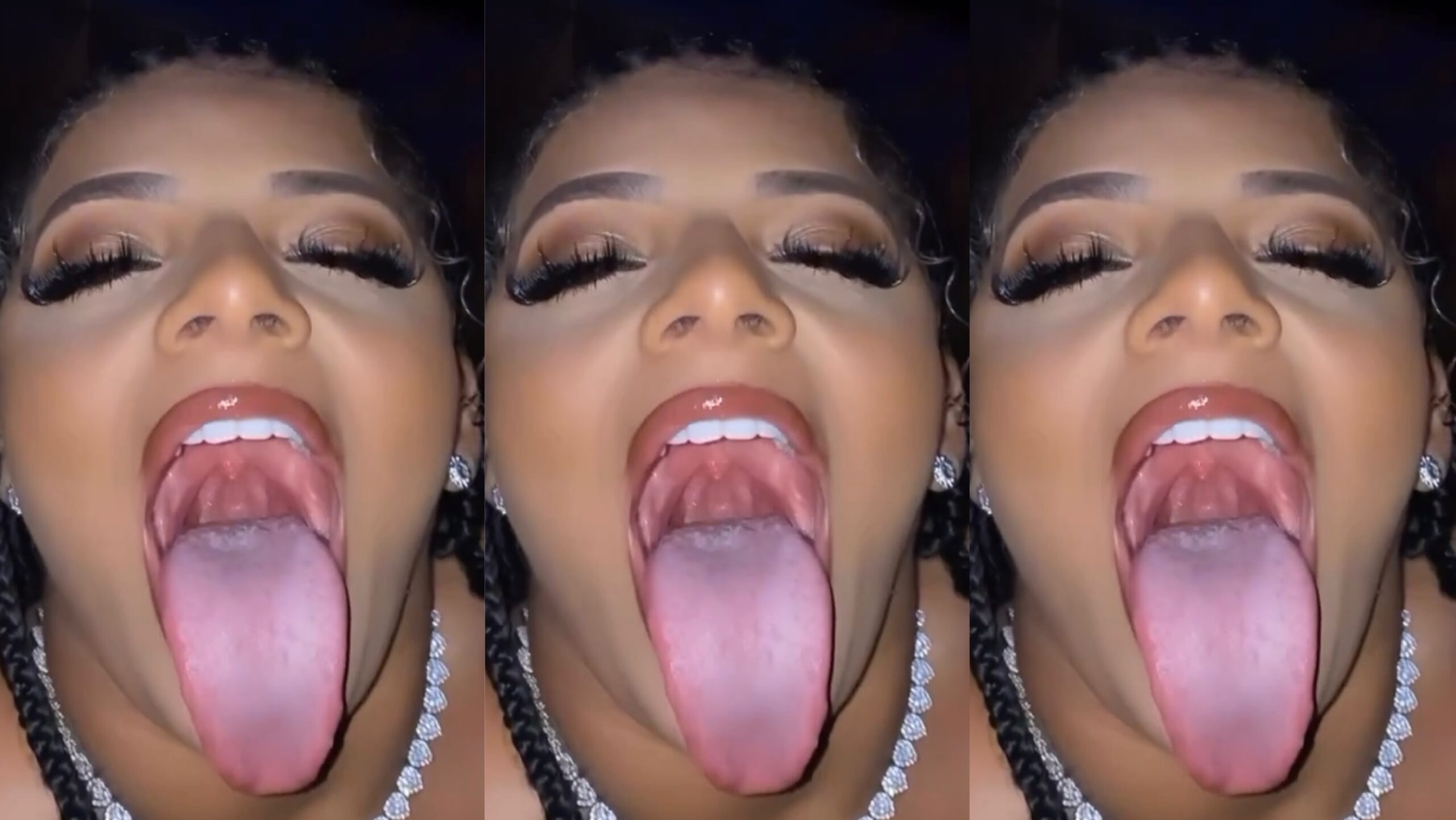 Lady with the long tongue (watch her here)