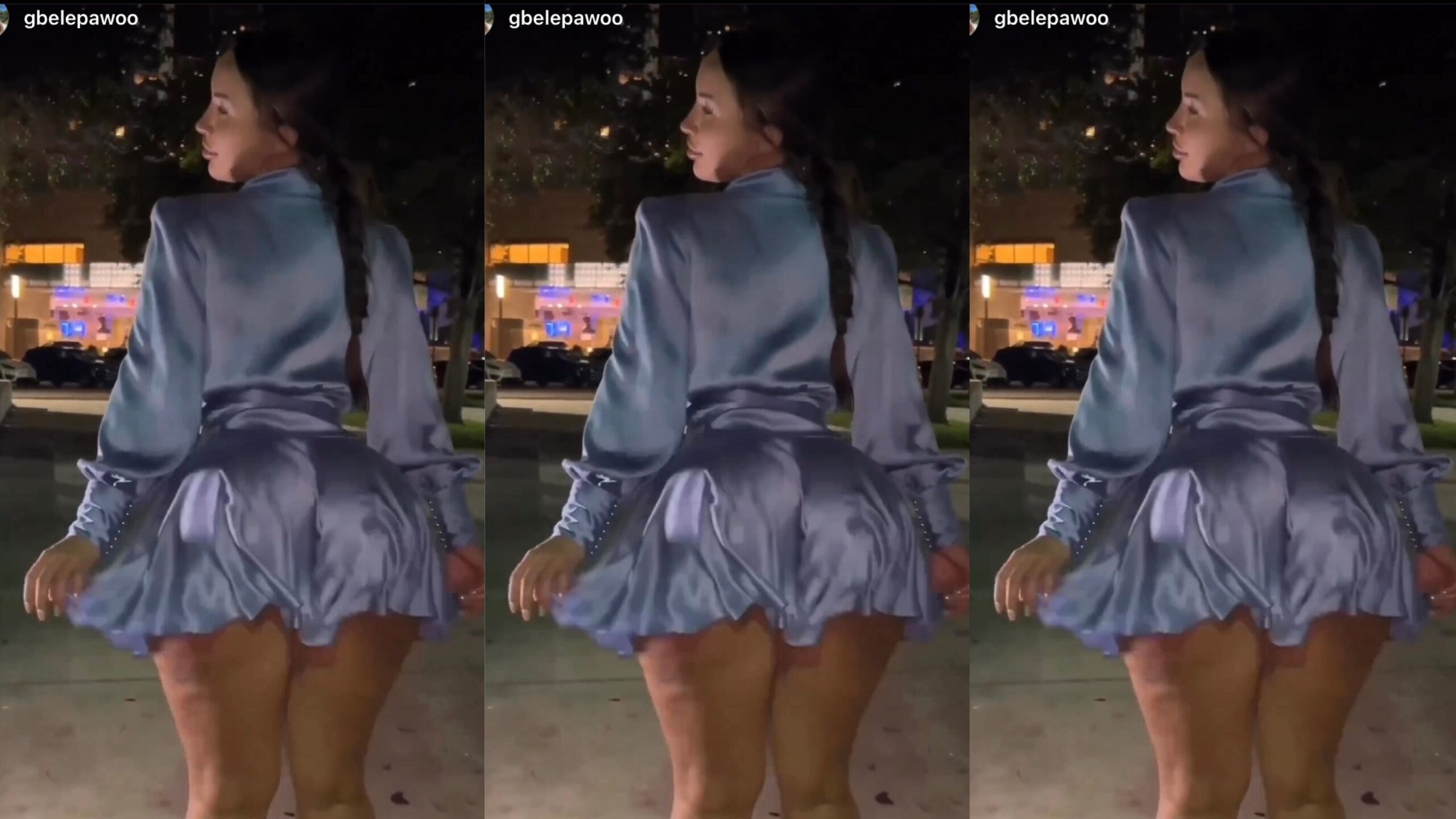 Beautiful nightlife lady shaking her yansh massively (watch the video here)