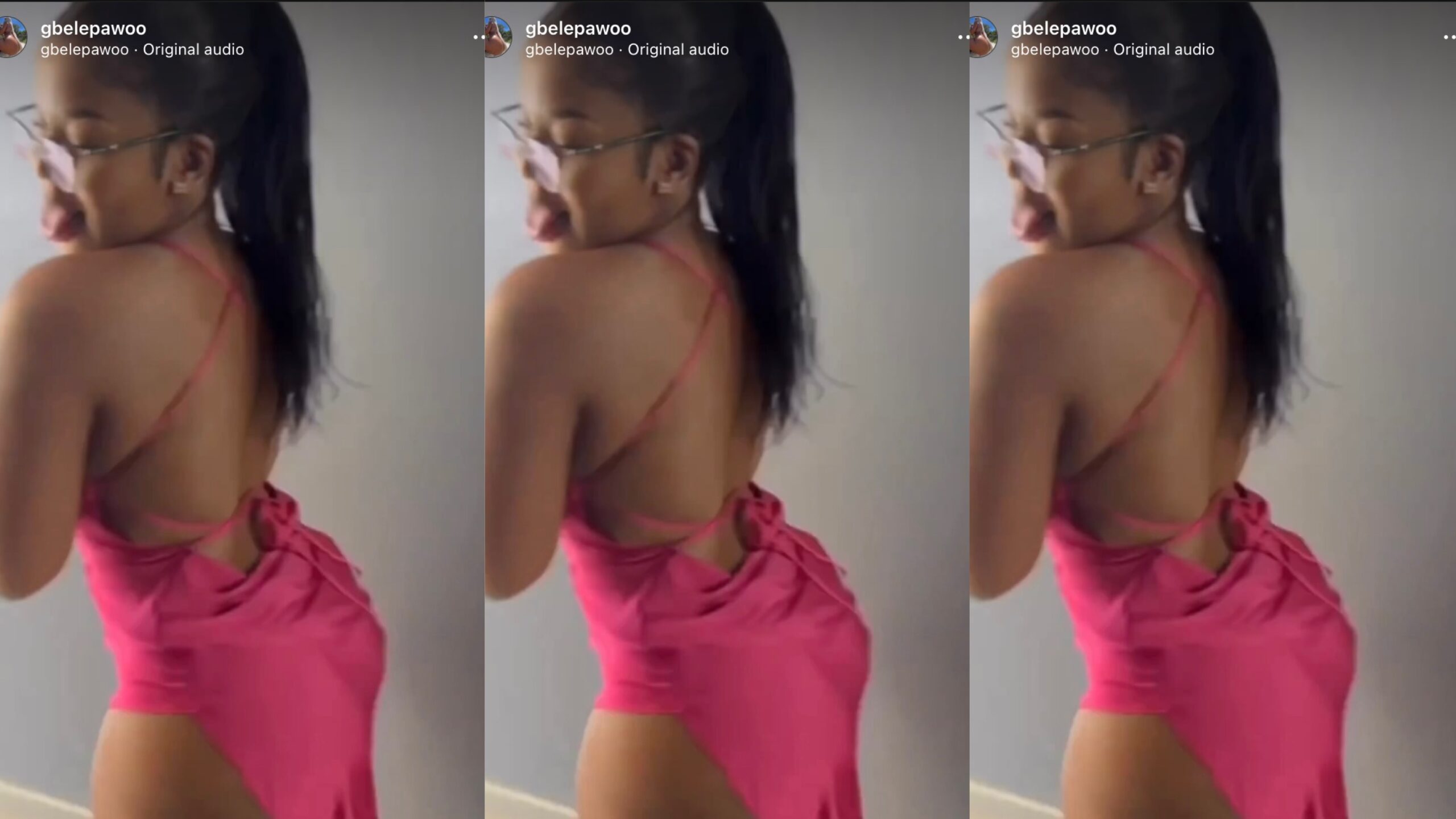 Lady who has got herself a big b*tts walk down in style (watch the video here)